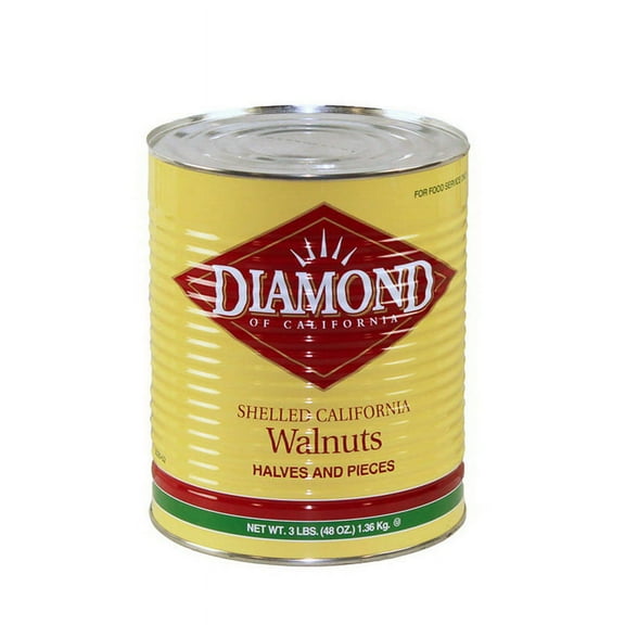 Diamond Of California Walnut Hlvs/Pcs, 3 lb - Case of 6