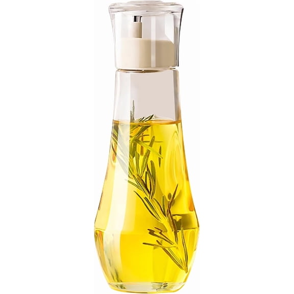 Dompilc 10oz Diamond Olive Oil and& Vinegar Dispenser Set – Elegant Glass for Kitchen