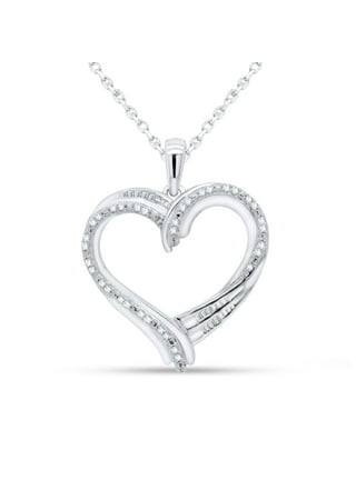 Open heart shop necklace walmart
