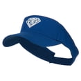 thumbnail image 1 of Diamond Outline Embroidered Visor - Royal OSFM, 1 of 5