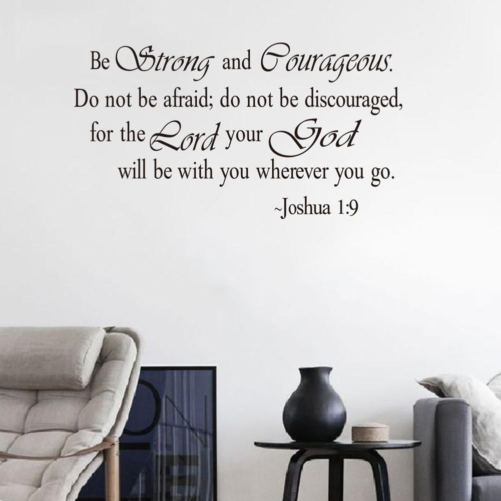 Diamond PVC Bible Quote Wall Sticker Ecofriendly Wall Decor for School