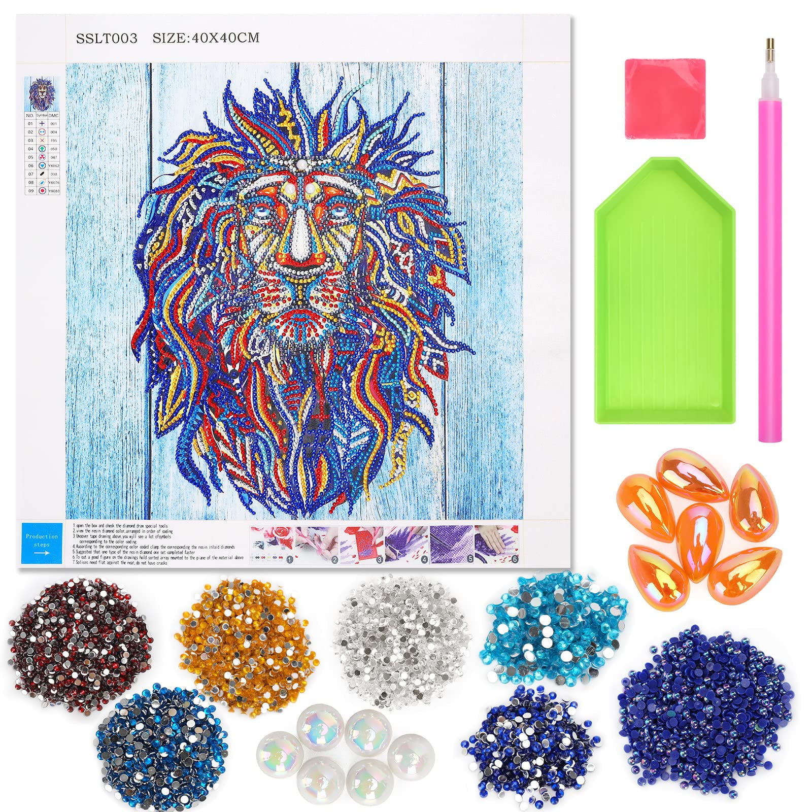 Kids 5D Diamond Painting Art Kits: Art and Crafts for Boys Girls Age 8 9 10  11 12 Birthday Gifts for Children Friends Wooden Frame Fox Diamond Dotz Painting  Kits Presents for