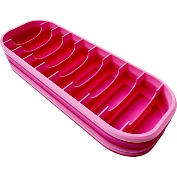 Diamond Painting Bead Organizer Tray with Gradient Color, 8-Inch Multi-Compartment Storage