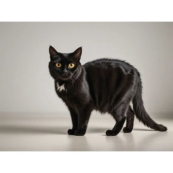 Diamond Painting Black Cat 5D Diamond Art DIY Kits Full Round Drill Bead Rhinestone by Number Mosaic Embroidery Arts and Crafts for Living Room Bedroom Home Wall Decor 12x16 inch