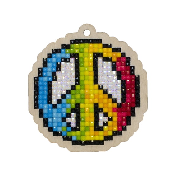 Diamond Painting Charm kit for Creativity & Leisure, Diamond Mosaic Ornament KIT Hippie WWp302 Square Acrylic Rhinestones for Diamond Art Sorted, Magnet Included