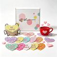 thumbnail image 1 of Diamond Painting Coasters with Holder,DIY Heart Shaped Coaster Diamond Art Kits for Beginners, Adults Small Diamond Painting Kit Art Craft Supplies(8 Pcs ), 1 of 4