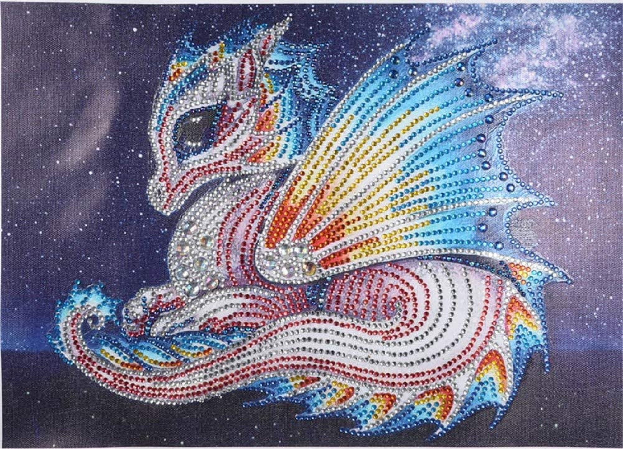 5D DIY Diamond Painting Dragon Sea Rhinestone Mythical Creature
