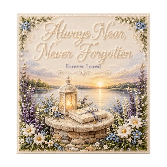 Diamond Painting, Diamond Art Club Diamond Painting Kits, Diamond Art, Memorial Themed DIY Pearl Art Painting Kit, Sentimental Hand‑Craft Project for Meaningful Home Decoration