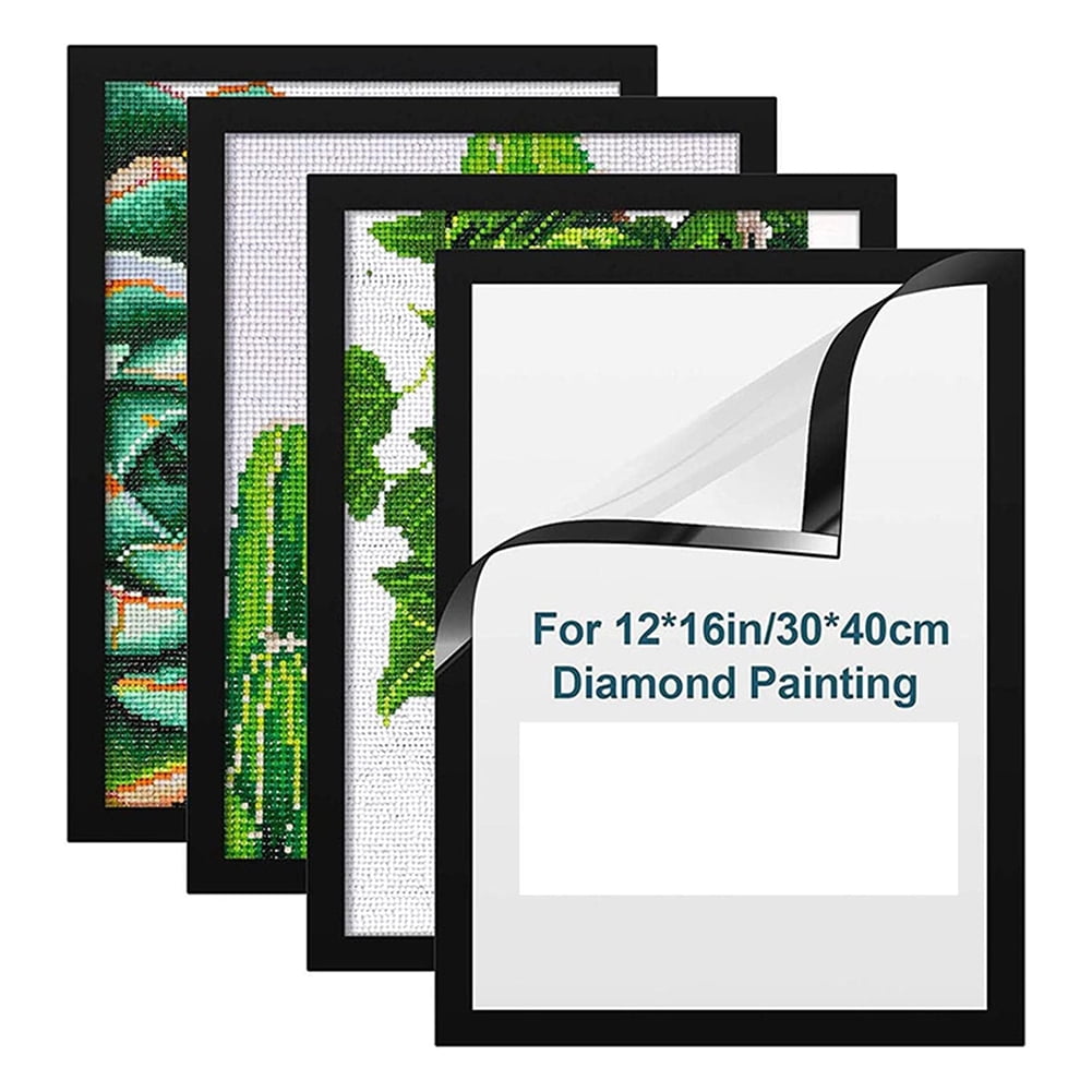 Betionol Diamond Painting Frames Set Of 4, Display 12x16in/30x40cm Diamond Painting Kits Or