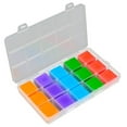 thumbnail image 1 of Diamond Painting Glue Clay Wax, DIY 5D Diamond Art Accessories Tools Supplies Set with Storage Box, 5 Colors, 90 Pcs, 7.28x3.93", 1 of 5