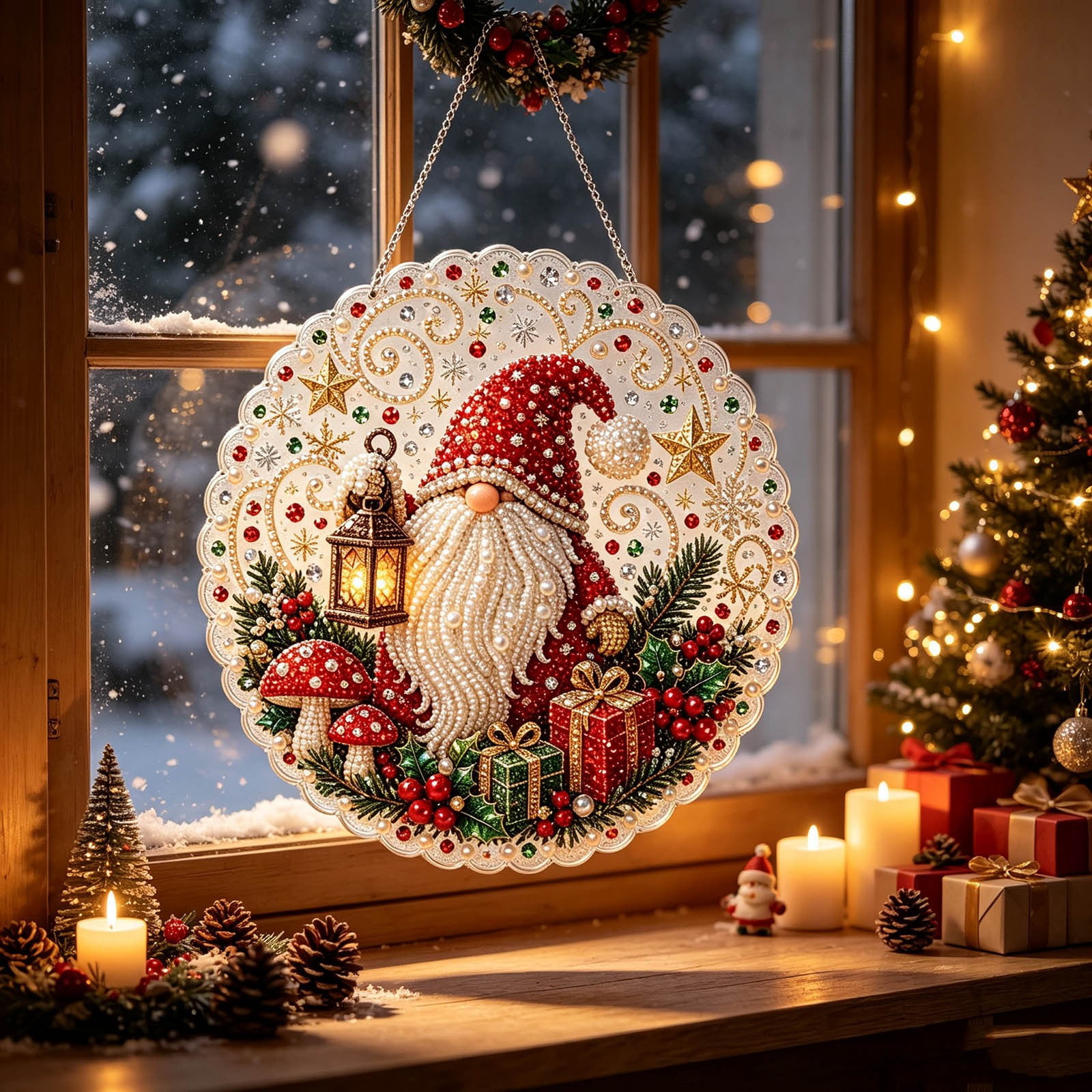 Diamond Painting Hanging Ornament Kit, DIY Rhinestone Craft, Sparkling ...