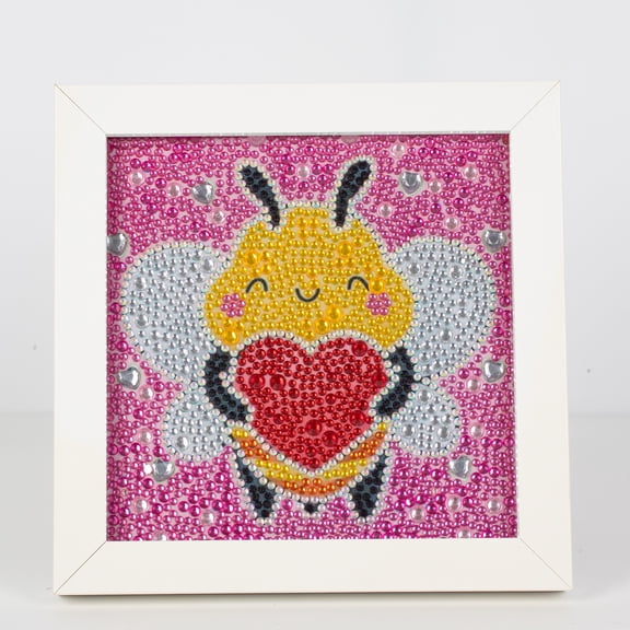 Diamond Painting Kit, Bee 5D Diamond Painting Starter Set Easy and Fun DIY Craft Kit Perfect for Beginners' Creative Art Activities 7.09 x 7.09 in