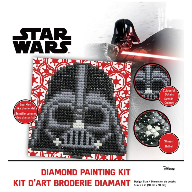  5D Full Drill Darth Vader Diamond Painting Kit, UNIME DIY  Diamond Rhinestone Painting Kits for Adults and Beginner Diamond Arts  Craft, 16 X 12 Inch (Star Fighter Diamond Painting Kits) 