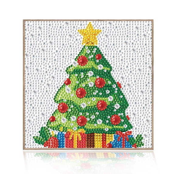 Diamond Painting Kit, Christmas Tree 5D Diamond Painting Starter Set, Easy and Fun DIY Craft Kit, Perfect for Beginners' Creative Art Activities 7.09 x 7.09 in