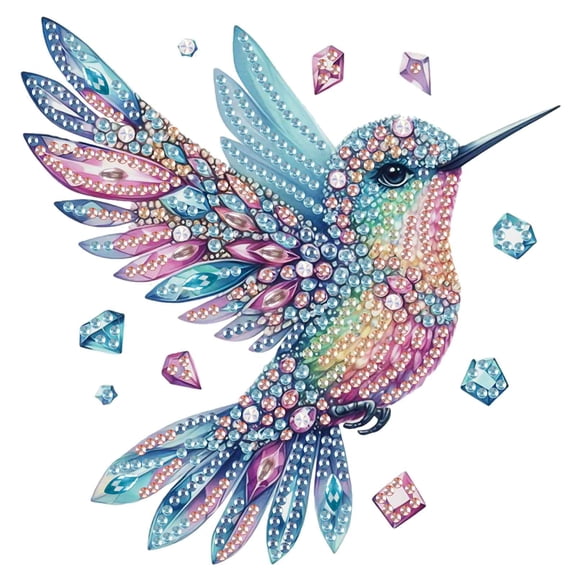 Diamond Painting Kit Colorful Bird Special Shape Creative Diamond Art For Home Decor and Gifts 6.69 x 6.69 in