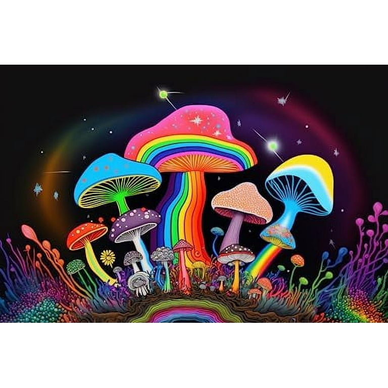 Mushroom Diamond Art Painting Kits for Adults - Trippy Mushroom