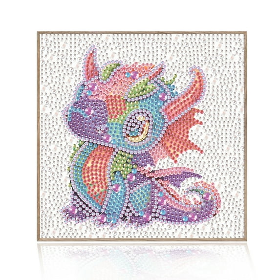 Diamond Painting Kit, Dinosaur 5D Diamond Painting Starter Set, Easy and Fun DIY Craft Kit, Perfect for Beginners' Creative Art Activities 7.09 x 7.09 in