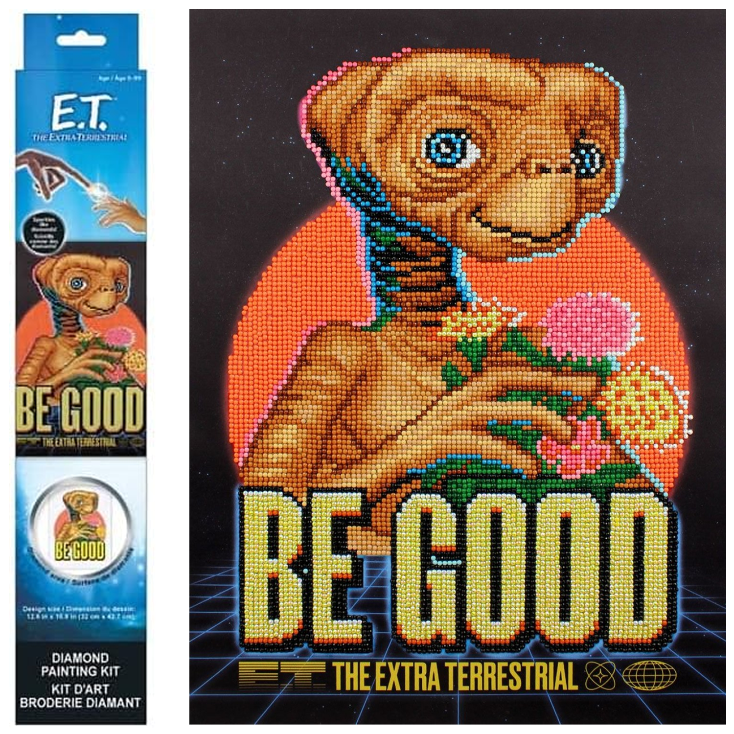 Diamond Painting Kit Intermed ET Be Good