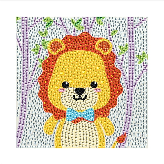 Diamond Painting Kit, Lion 5D Diamond Painting Starter Set, Easy and Fun DIY Craft Kit, Perfect for Beginners' Creative Art Activities 7.09 x 7.09 in