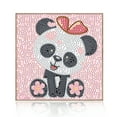 thumbnail image 1 of Diamond Painting Kit, Pink Panda 5D Diamond Painting Starter Set, Easy and Fun DIY Craft Kit, Perfect for Beginners' Creative Art Activities 7.09 x 7.09 in, 1 of 8