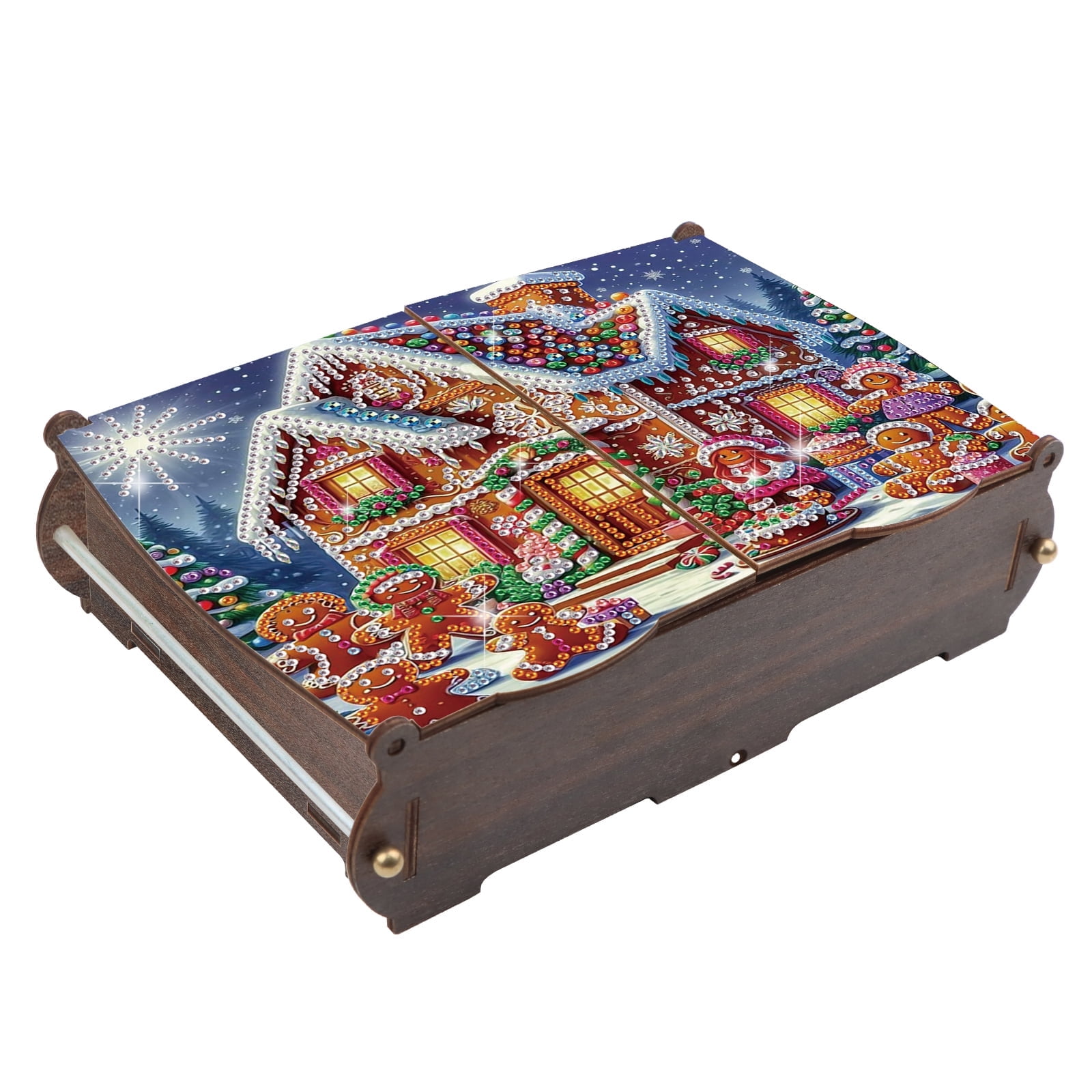 Diamond Painting Kit Storage Box Christmas House DIY Multi-Purpose Craft Storage Box Ideal for Home Offices and Holiday Gifts