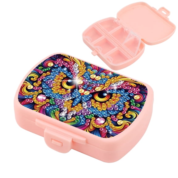 Diamond Painting Kit Storage Box Owl-Shaped Creative Craft Box Ideal for Small Item Organization Versatile Gift for Craft Enthusiasts