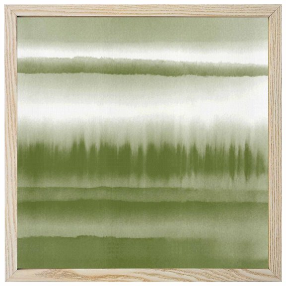 Diamond Painting Kits Abstract Art Waves 5D Diamond Painting Dots Gem Craft Framed Canvas Stripes Watercolor Gradient Sage Green Full Drill Diamond Art Paintings for Wall Decor 12x12 Inch