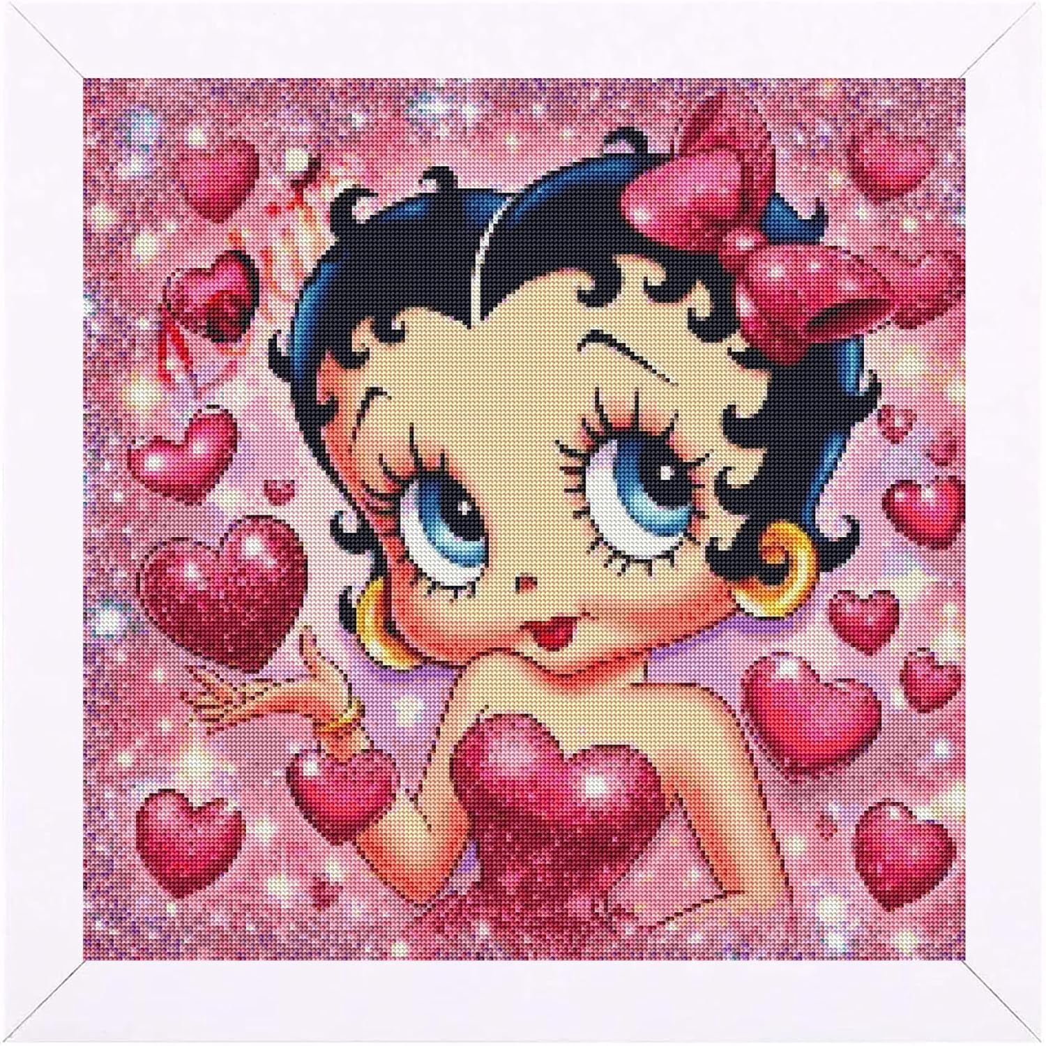 Diamond Painting Kits for Adults,5D Cartoon DIY Diamond Art for Adults,Round Full Drill Diamond Art Kits for Gift Home Wall Decor (Without Frame,16x16inch)
