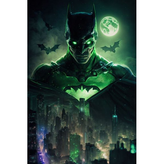 Diamond Painting Kits for Adults Batman DIY 5D Diamond Art Kits for Kids Beginners Full Drill Diamond Dots Crystal Craft Kits for Home Wall Art Bedroom Decor Gifts 16x12inch
