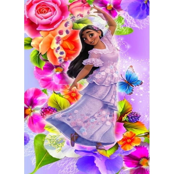 Diamond Painting Kits for Adults&Beginners DIY 5D Diamond Art Paint with Round Diamonds Full Drill Encanto Gem Art Painting Kit for Home Wall Decor Gifts(12x16inch)