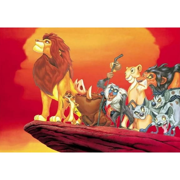 Diamond Painting Kits for Adults&Beginners DIY 5D Diamond Art Paint with Round Diamonds Full Drill The Lion King Gem Art Painting Kit for Home Wall Decor Gifts(12x16inch)