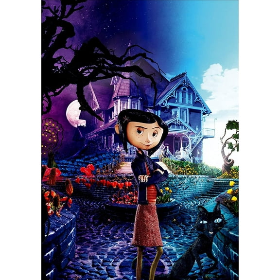 Diamond Painting Kits for Adults Cartoon Theme Coraline Full Drill DIY Diamond Art for Adults Beginners Picture Art Crystal Painting for Home Wall Decor