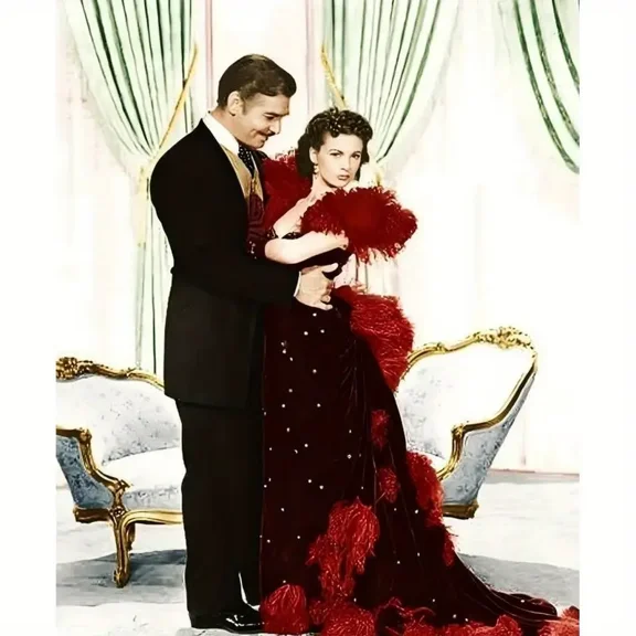 Diamond Painting Kits for Adults, Gone with the Wind couple 5D DIY Diamond Art Kits Full Drill Diamond Dots for Gift Wall Decor and Relaxation Gem Arts