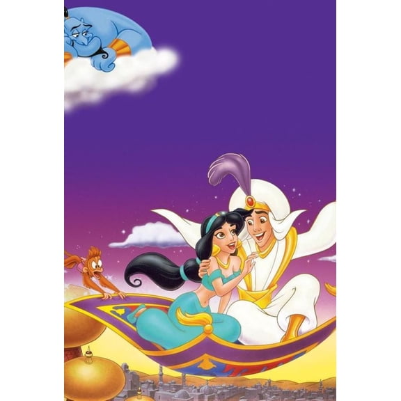 Diamond Painting Kits for Adults and KidsAladdin Magic Lamp Flying Carpet Prince and PrincessFull Drill Round Rhinestone Paint with Diamonds,Cross Stitch Embroidery ArtDiamond Art (12X16 Inch)