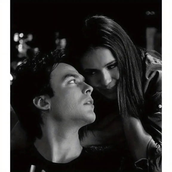 Diamond Painting Kits for Adults, The Vampire Diaries Couple 5D DIY Diamond Art Kits Full Drill Diamond Dots for Gift Wall Decor and Relaxation Gem Arts