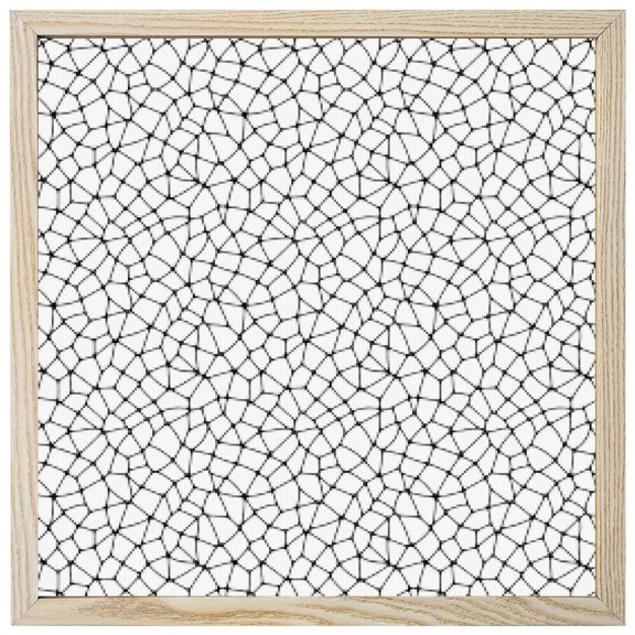 Diamond Painting Kits Black Cracked Graphic 5D Diamond Painting Dots Gem Craft Framed Canvas Abstract Mosaic Network Full Drill Diamond Art Paintings for Living Room Wall Decor 12x12 Inch