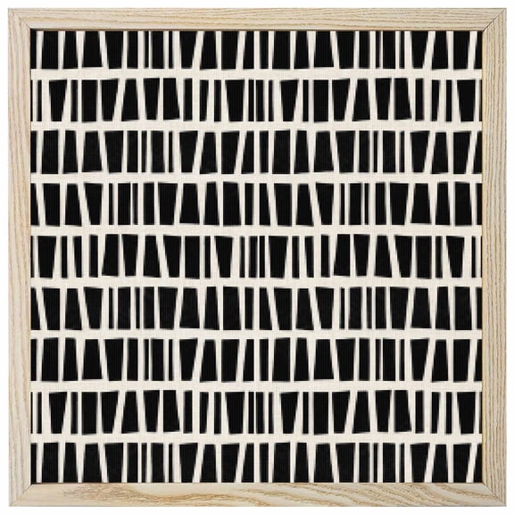 Diamond Painting Kits Black Linear Grid 5D Diamond Painting Dots Gem Craft Framed Canvas Modern Block Lines Full Drill Diamond Art Paintings for Adults Beginners Living Room Wall Decor 12x12 Inch