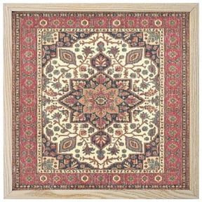 Diamond Painting Kits Boho Flower 5D Diamond Painting Dots Gem Craft Framed Canvas Abstract Bohemia Geometric Tribal Full Drill Diamond Art Paintings for Living Room Wall Decor 12x12 Inch