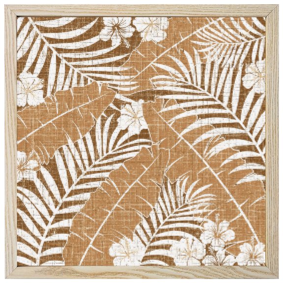 Diamond Painting Kits Brown Palm Leaves 5D Diamond Painting Dots Gem Craft Framed Canvas Jungle Floral Leaf Monstera Full Drill Diamond Art Paintings for Living Room Wall Decor 12x12 Inch