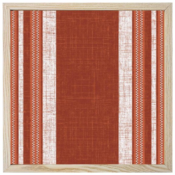 Diamond Painting Kits Burnt Orange Linen Stripes 5D Diamond Painting Dots Gem Craft Framed Canvas Striped Lines Textured Full Drill Diamond Art Paintings for Living Room Wall Decor 12x12 Inch