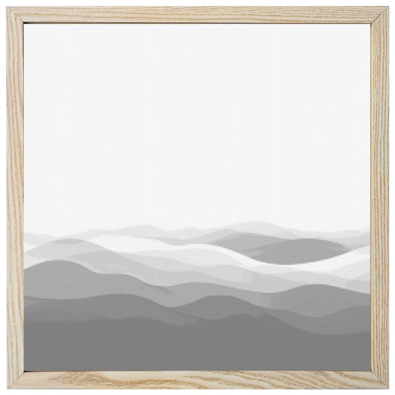 Diamond Painting Kits Gray Waves 5D Diamond Painting Dots Gem Craft Framed Canvas Ocean Spray Lines Full Drill Diamond Art Paintings for Adults Beginners Living Room Home Wall Decor 12x12 Inch