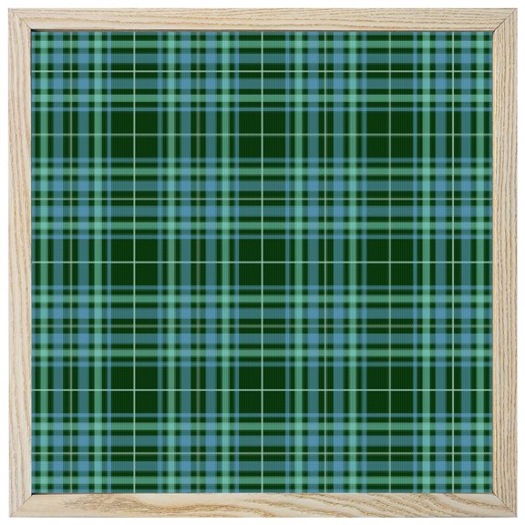 Diamond Painting Kits Green Buffalo Checked Plaid 5D Diamond Painting Dots Gem Craft Framed Canvas Blue Gingham Lines Full Drill Diamond Art Paintings for Living Room Wall Decor 12x12 Inch