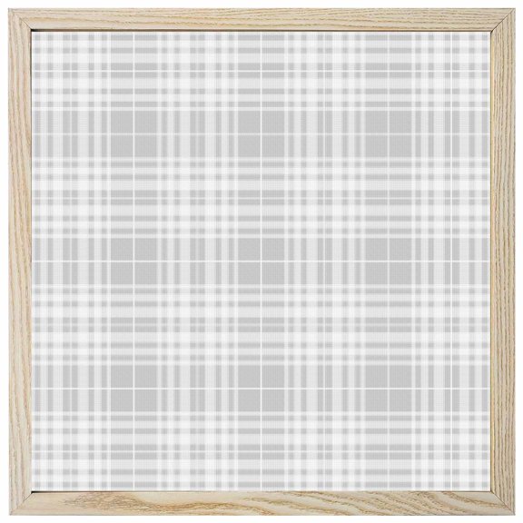 Diamond Painting Kits Grey Buffalo Checked Plaid 5D Diamond Painting Dots Gem Craft Framed Canvas Gingham Lines Full Drill Diamond Art Paintings for Living Room Wall Decor 12x12 Inch