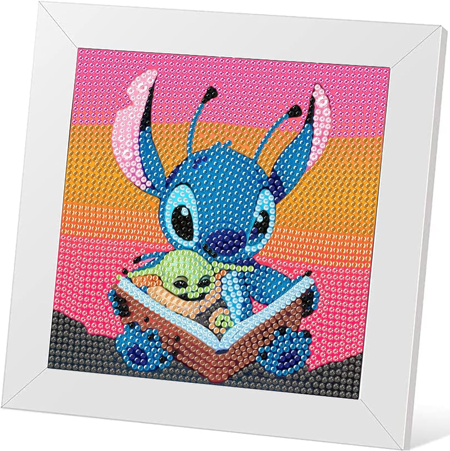 Kit Diamond Painting Enfant 36 Autocollants Animaux Strass 5D - Loisir Créatif, Cadeau Garçon Fille