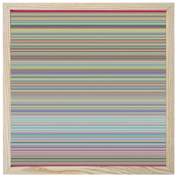 Diamond Painting Kits Rainbow Lines Waves 5D Diamond Painting Dots Gem Craft Framed Canvas Horizon Stripes Full Drill Diamond Art Paintings for Adults Beginners Living Room Wall Decor 12x12 Inch