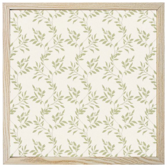 Diamond Painting Kits Sage Green Leaves 5D Diamond Painting Dots Gem Craft Framed Canvas Leaf Branches Plants Full Drill Diamond Art Paintings for Adults Beginners Living Room Wall Decor 12x12 Inch