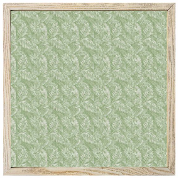 Diamond Painting Kits Sage Green Palm Leaves 5D Diamond Painting Dots Gem Craft Framed Canvas Tropical Leaf Branches Full Drill Diamond Art Paintings for Living Room Wall Decor 12x12 Inch