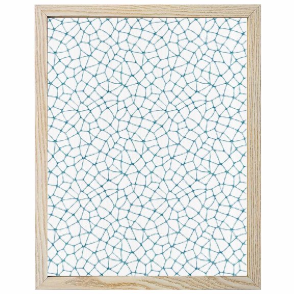 Diamond Painting Kits Teal Blue Cracked Graphic 5D Diamond Painting Dots Gem Craft Framed Canvas Abstract Mosaic Network Full Drill Diamond Art Paintings for Living Room Wall Decor 16x20 Inch