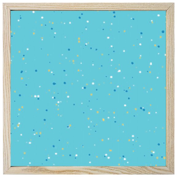 Diamond Painting Kits Teal Blue Polka Dots 5D Diamond Painting Dots Gem Craft Framed Canvas Boho Speckled Pattern Full Drill Diamond Art Paintings for Living Room Wall Decor 12x12 Inch