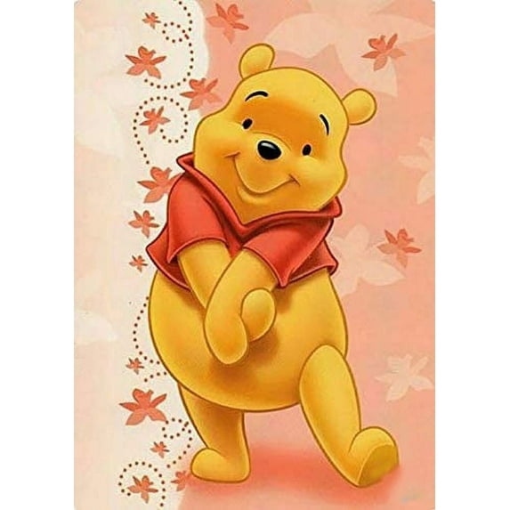 Diamond Painting Kits Winnie the Pooh Cross Stitch for Adults Wall Art Home Decoration Room and Living Room Decor Drawing 12 x 16 Inch